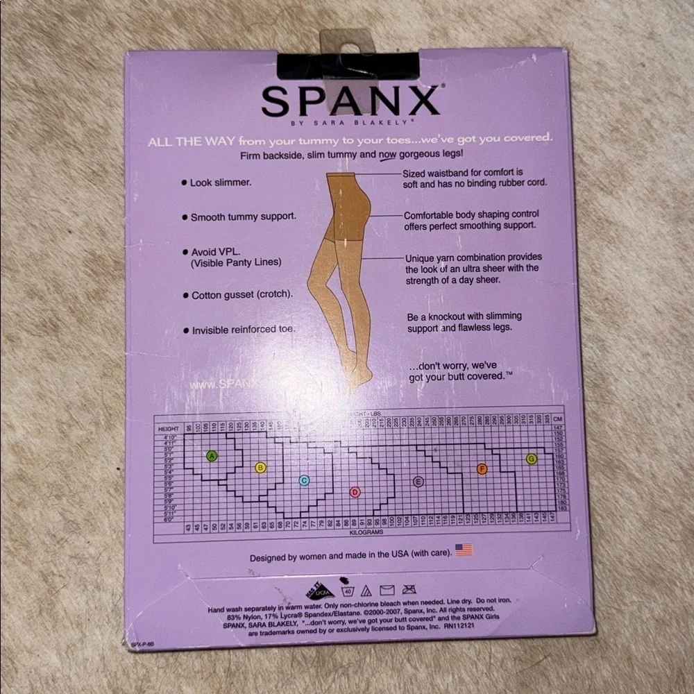 SPANX Medium Control Full Length black Hose size F